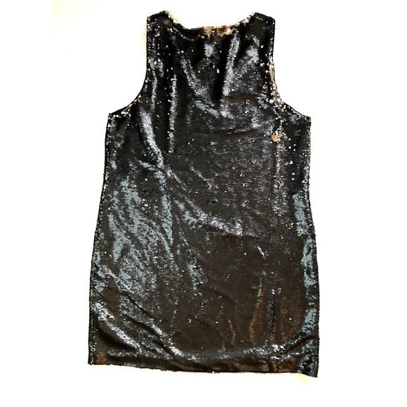 NEXT Black Silver Sequins Sleeveless Mini Party Dress Womens Plus Size 16 - Picture 5 of 7